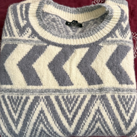 Oversized Sweater, Southwestern, Cowboy inspired, wool blend - Picture 6 of 6